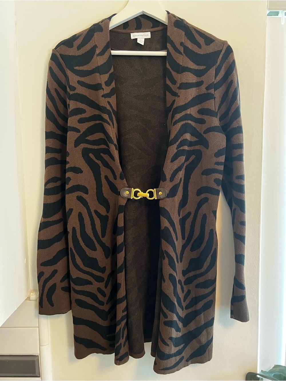 Charter Club Cardigan Charter Club Animal Sweater
